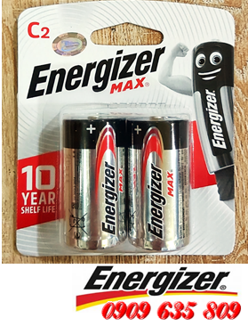 Energizer E93-BP2, Pin trung C Energizer Max E93-BP2 alkaline 1.5v chính hãng _Made in USA _Vỉ 2viên